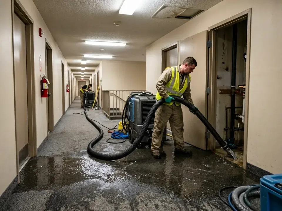 multi-unit-apartment-hallway-f-005 — frequently asked questions, Emergency Burst Pipe Water Extraction & Removal in McCormic…